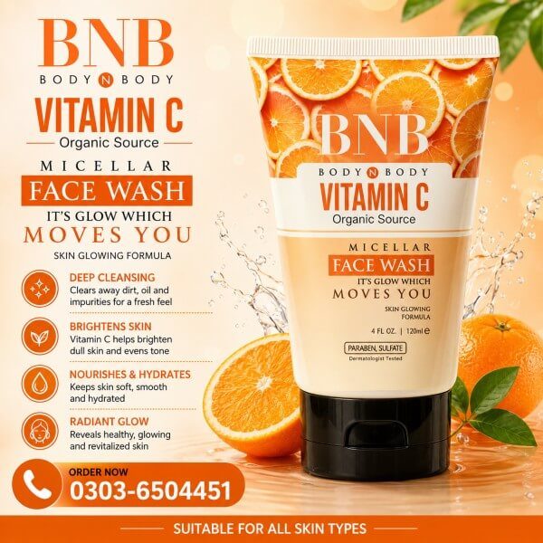 BNB Vitamin C Micellar Face Wash 120ml In Pakistan