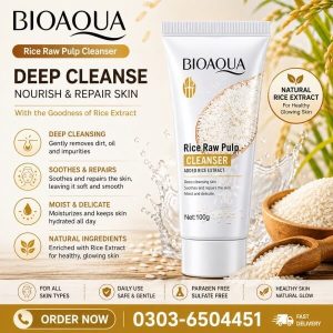 Bioaqua Rice Raw Pulp Cleanser In Pakistan