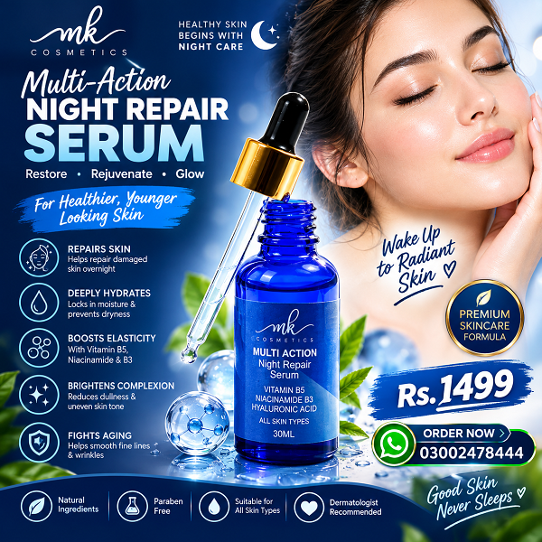 Multi-Action Night Repair Serum In Pakistan