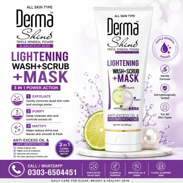 Derma Shine Wash Scrub Mask Price In Pakistan