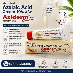 Micronized Azelaic Acid 10 Aziderm 15g Cream In Pakistan