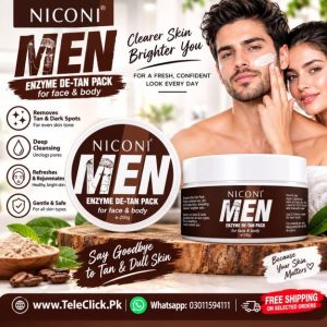 NICONI Men Enzyme De-Tan Pack In Pakistan