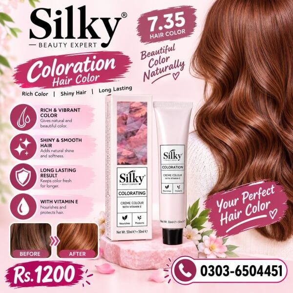 Silky Coloration 7.35 Hair Color In Pakistan
