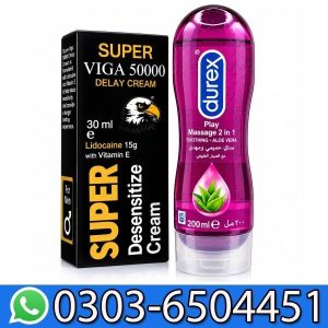 Super Viga Delay Cream With Durex Anal Lubricant Deal 1 Price In Pakistan