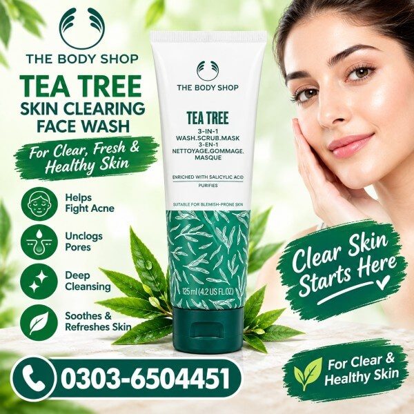 The Body Shop Tea Tree Skin Clearing Clay Mask In Pakistan