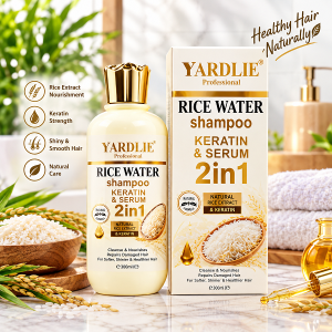 Yardlie Professional Rice Water Shampoo with Keratin & Serum (2-in-1) 400ml