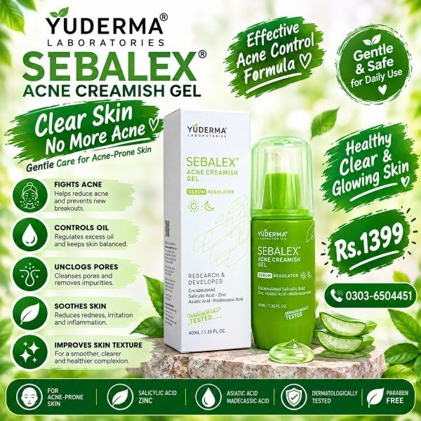 Yuderma Sebalex Acne Creamish Gel In Pakistan