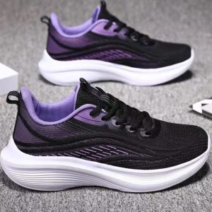 Women's Flying Woven Mesh Casual Shoes – Breathable Lightweight Comfortable Sneakers for Spring & Summer