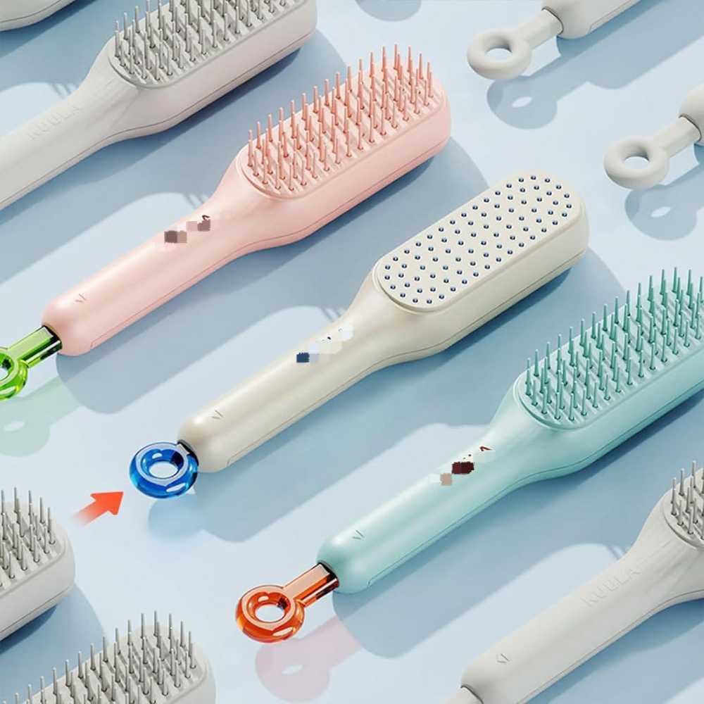 Telescopic Self-Cleaning Hair Brush – One-Click Easy Hair Removal Comb for Smooth & Tangle-Free Hair - Image 5