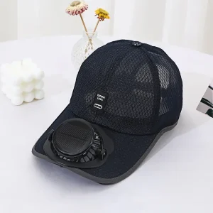 Solar Charging Fan Cap for Men & Women – Outdoor Sports Cooling Hat