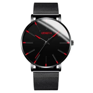 Fashion Blue Needle Men’s Watch – Stylish Quartz Wristwatch for Men