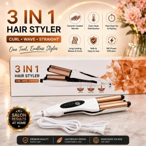 RIWA Ceramic Hair Straightener for Women – Gold