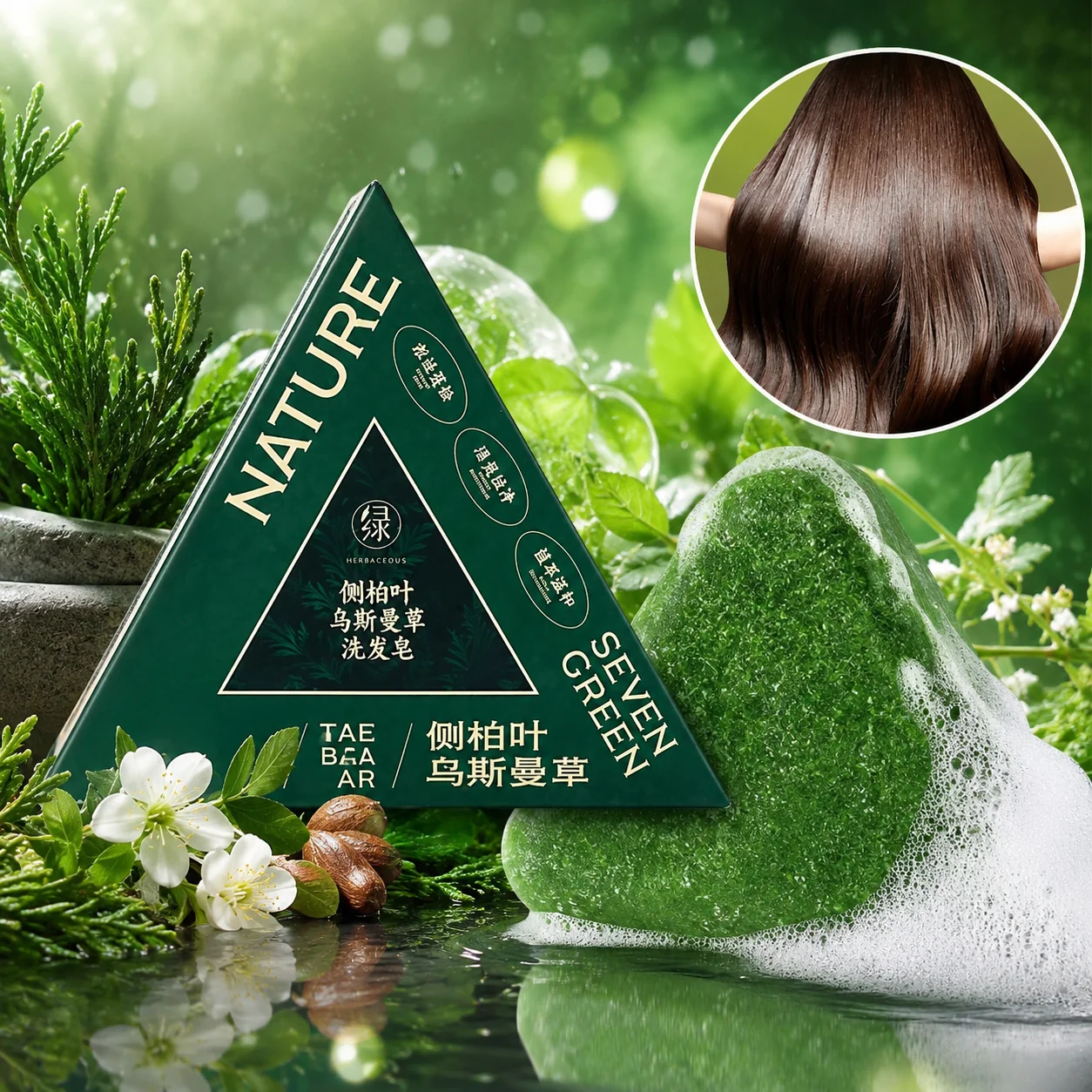 Nature Seven Green Shampoo Bar