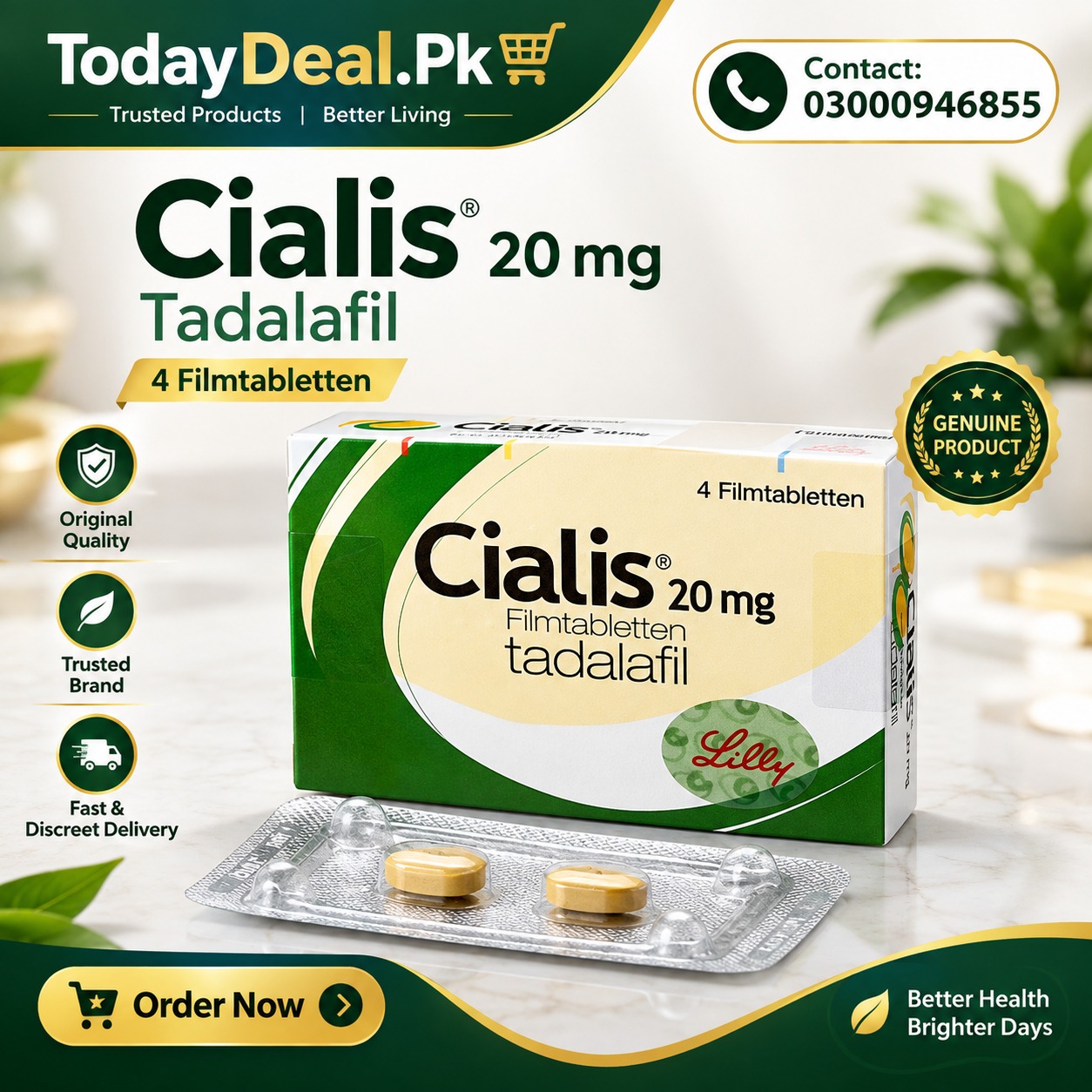 Cialis Tablets in Pakistan – Original Tadalafil for Men - Image 2