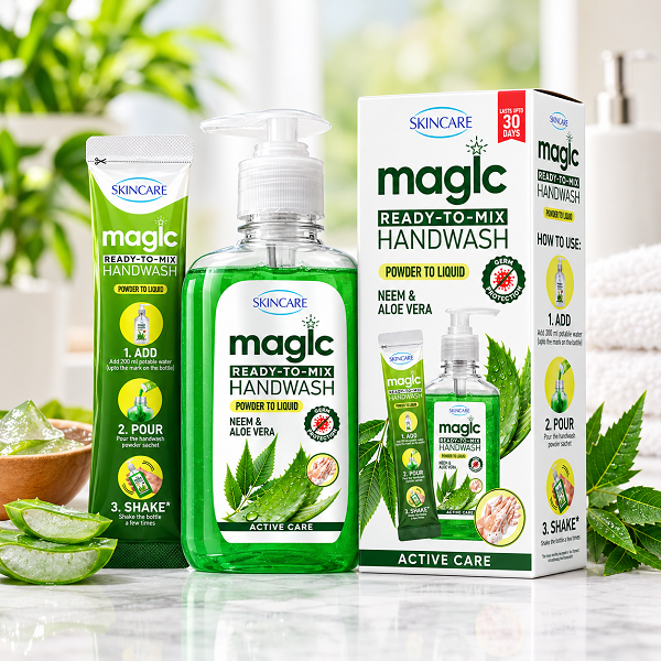 Magic Hand Wash Powder to Liquid