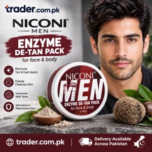 Niconi Men Enzyme De-Tan Pack – Advanced Face & Body De-Tan Care