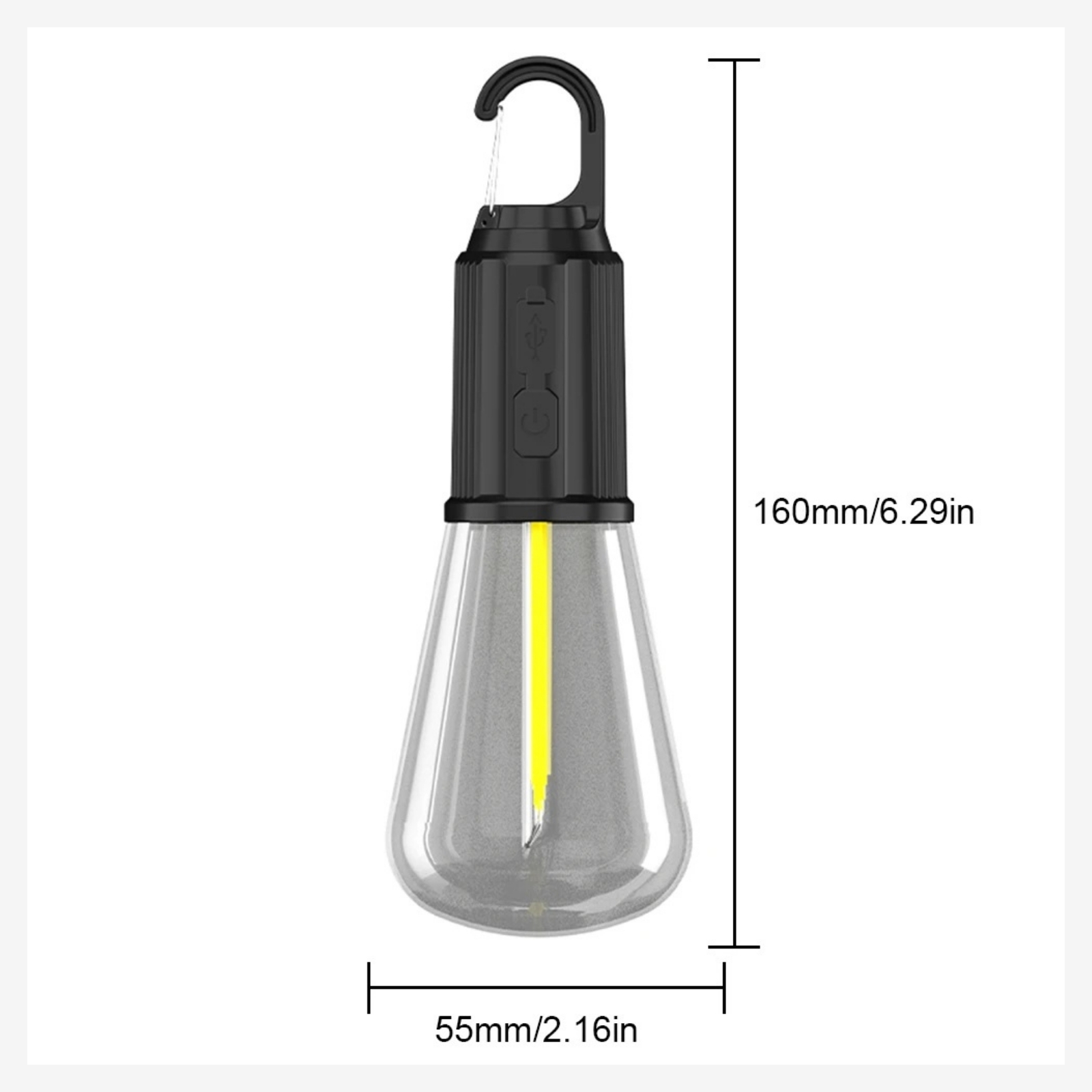 Camping Lamp T01 USB Rechargeable – 3 Modes LED Bulb | iMi Mart - Image 4