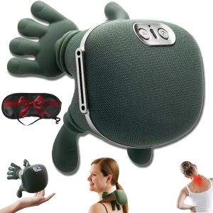 Electric Shiatsu Neck & Back Massager – Smart Finger Pressure, Deep Kneading & Heated Shoulder Massage Device