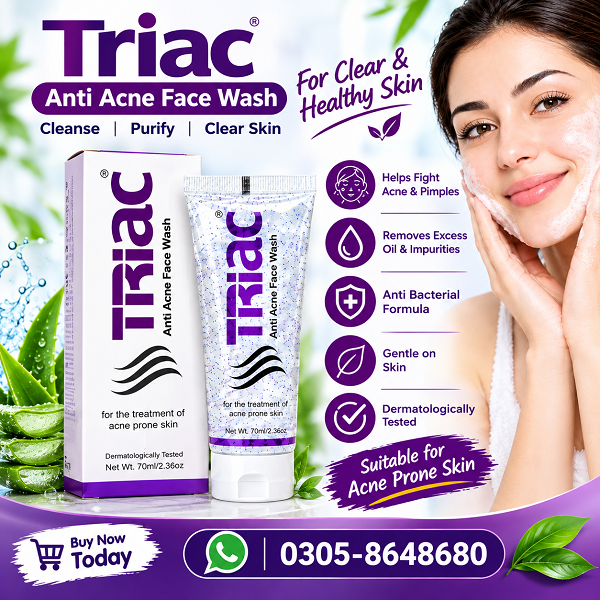 Triac Anti Acne Facewash 70ml in Pakistan