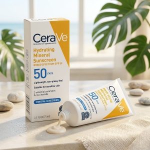 CeraVe Hydrating Mineral Sunscreen Face Lotion SPF 50