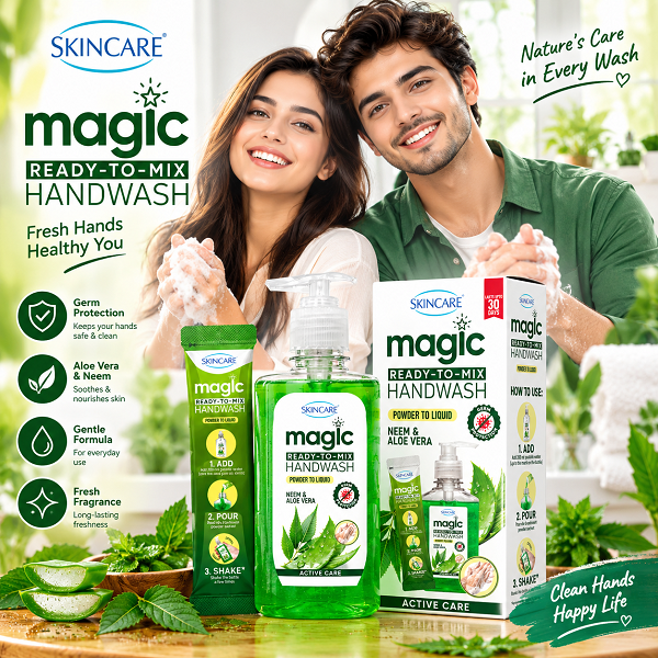 Magic Hand Wash Powder to Liquid