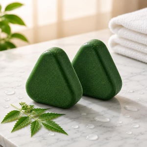 Nature Herbal Seven Green Triangle Shampoo Bar Soap – 100g (Pack of 2)