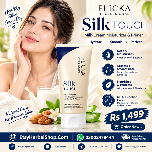 Flicka Silk Touch 3 In 1 Moisturizer Primer Sunscreen For Face In Pakistan