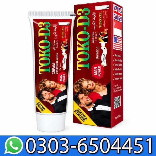Toko-D3 Herbal Delay Cream For Men Price In Pakistan