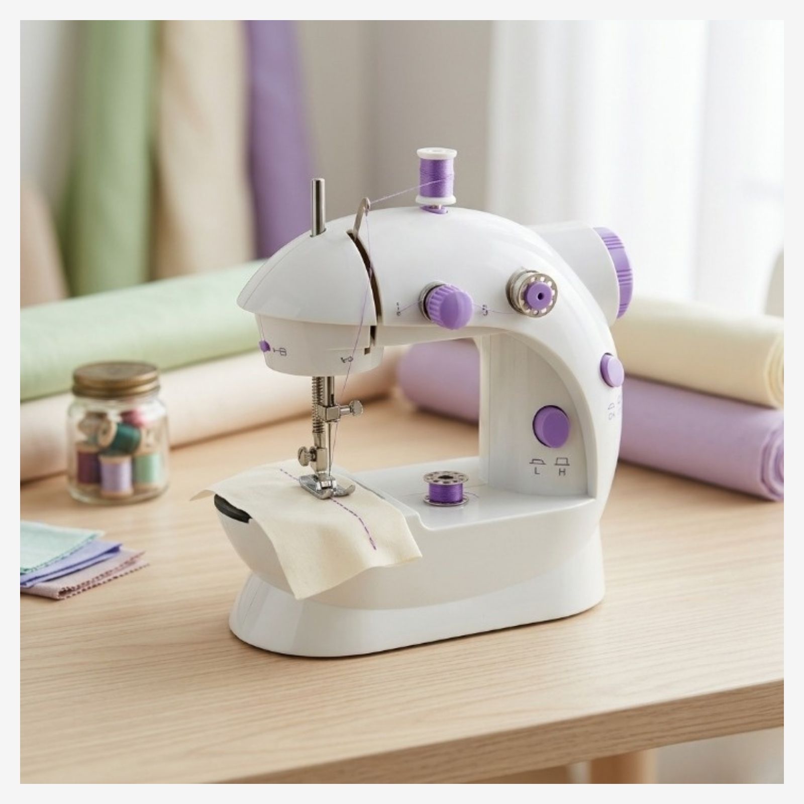 Mini Sewing Machine Portable with 25 Thread Coils - Electric Household | iMi Mart - Image 8
