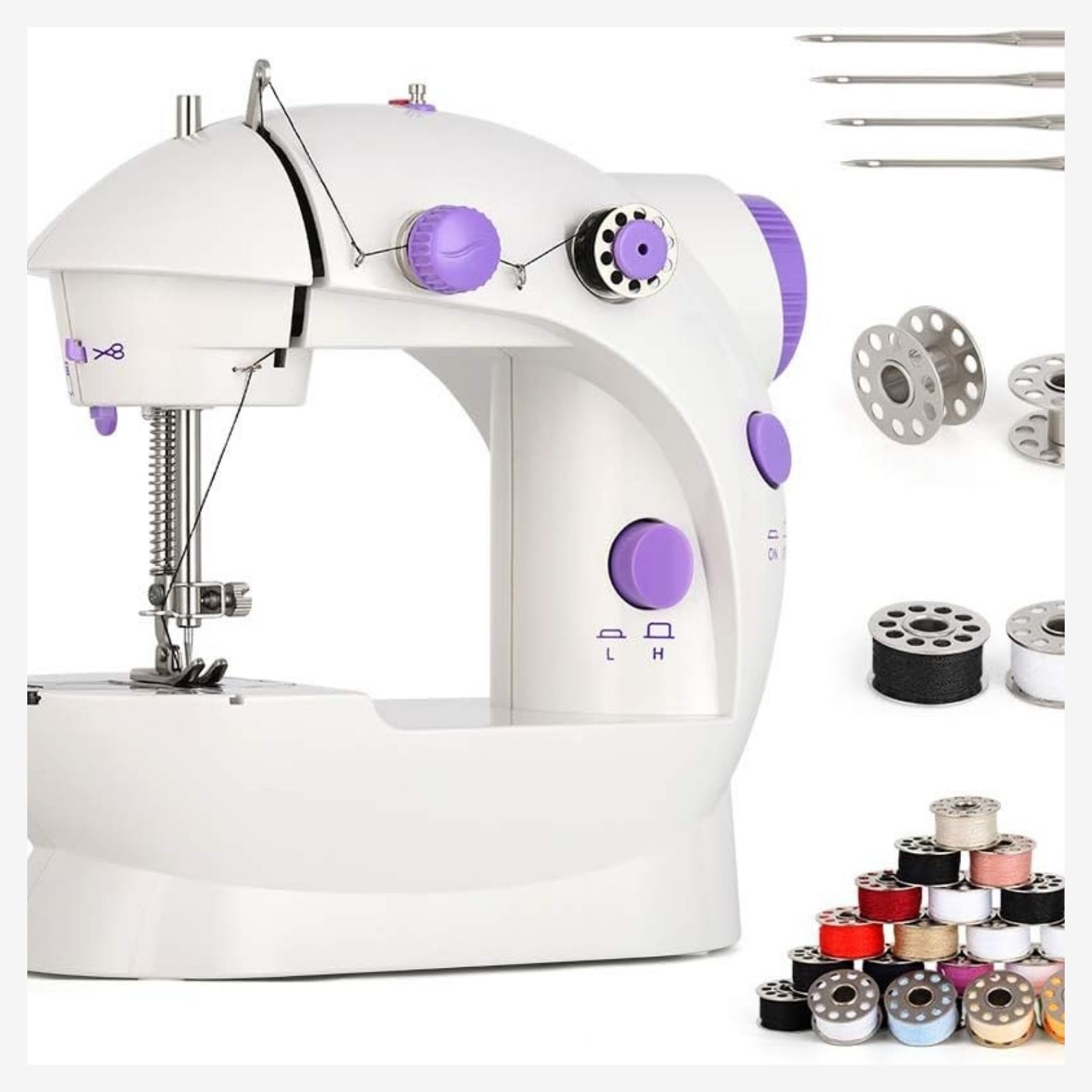 Mini Sewing Machine Portable with 25 Thread Coils - Electric Household | iMi Mart - Image 4